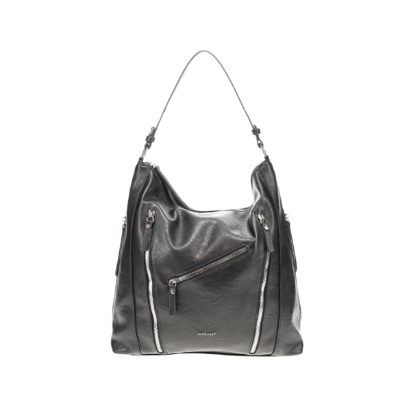 MIGANT large handbag with zippers