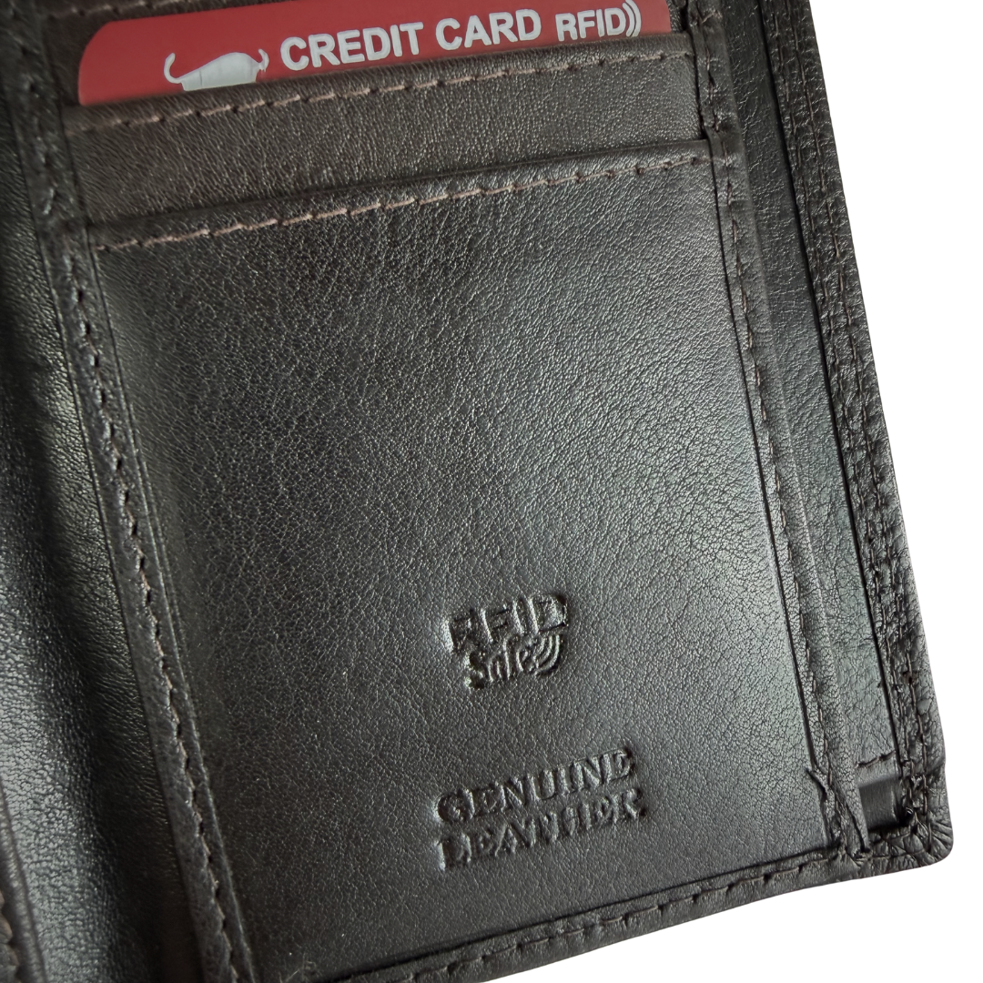 Le Salle aitonahkainen lompakko, iso, RFID - Image 4