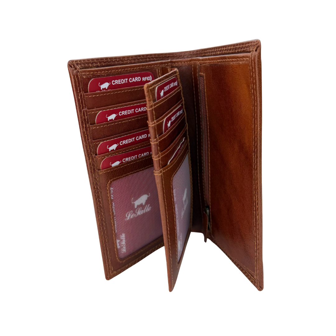 Le Salle aitonahkainen lompakko, iso, RFID - Image 4