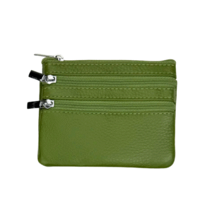 Aitonahkainen kukkaro avainlenkillä