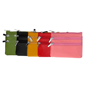 Aitonahkainen kukkaro avainlenkillä